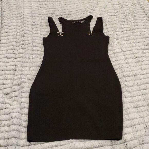 Guess midi black knit sweater dress size 8. - Picture 1 of 11